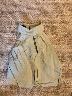 Zara Pleated Keyhole Halter Top